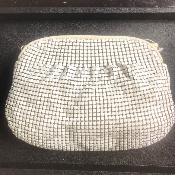 Vintage white mesh purse